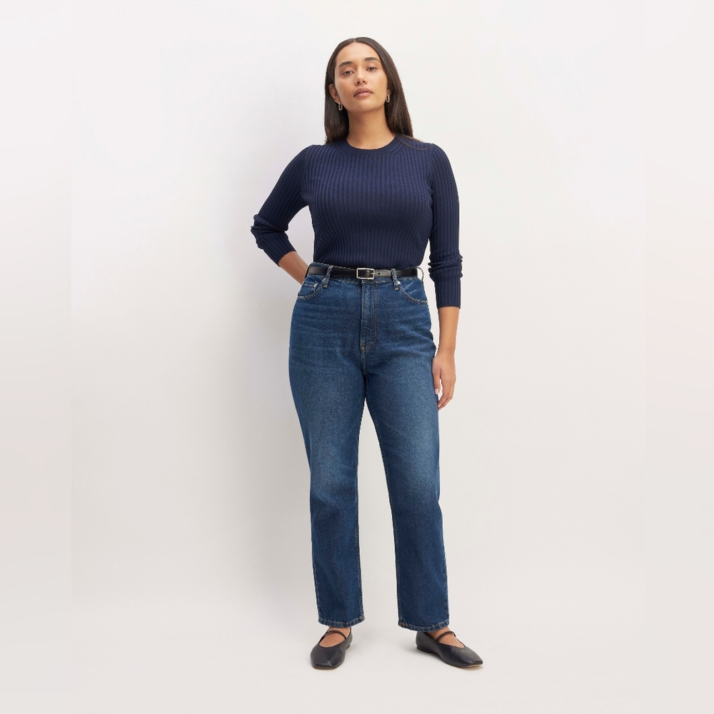 Everlane Curvy Cheeky Jean 33 cropped